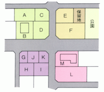 土地区画整理事業による整備図