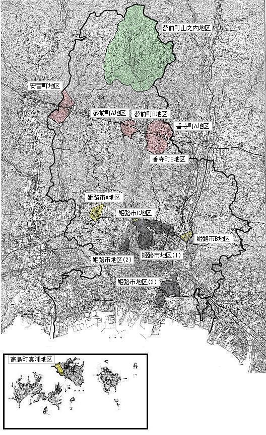 宅地造成工事規制区域図（市内全域）