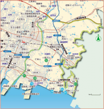 東部地図