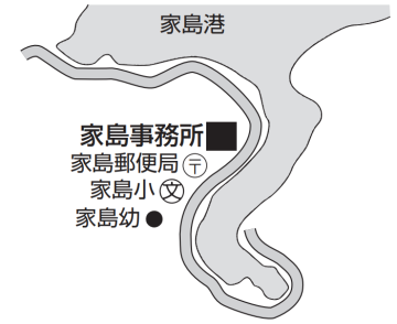 家島事務所の位置図