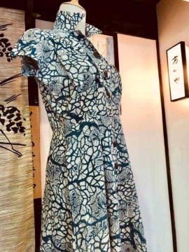 高砂染した洋服の写真