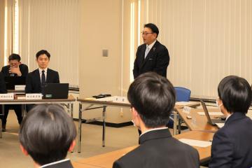 市長と高校生の意見交換会の様子2